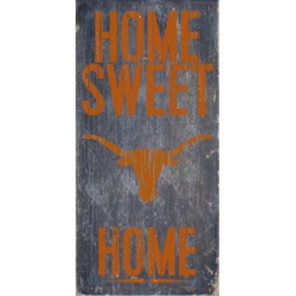 Fan Creations Texas Longhorns Wood Sign - Home Sweet Home 6"x12" 7846004823 - main